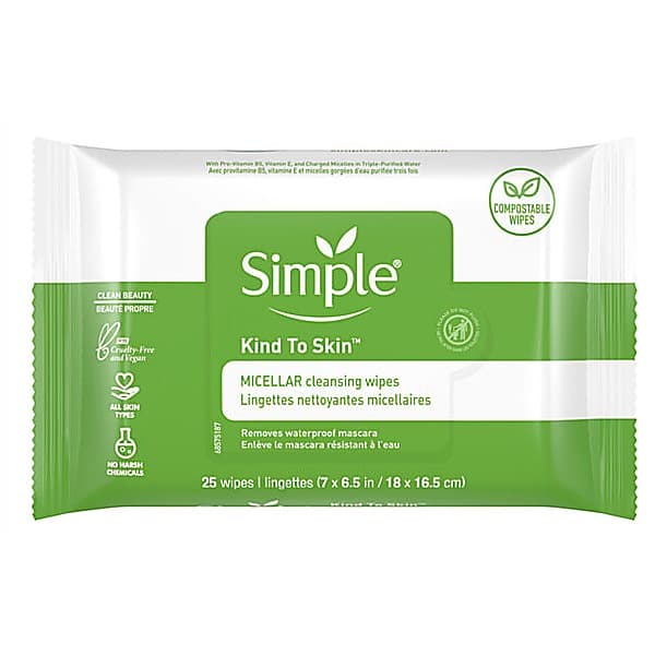 Simple Micellar Wipe 25ct