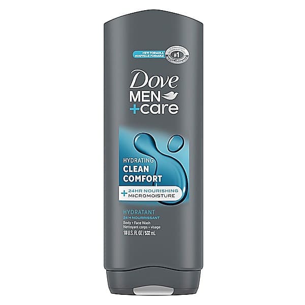 Dove Mens BW Clean Comfort 4p 18z