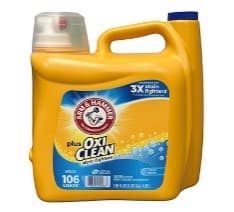 A&H LIQUID LAUNDRY DETERGENT FRESH SCENT PLUS OXICLEAN 130 OZ/ 100 LOADS
